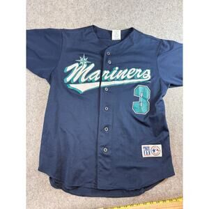 VTG 90s True Fan Seattle Mariners Alex Rodriguez Baseball Jersey Men Medium Blue